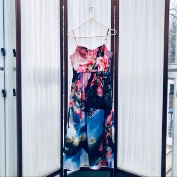 Corey Lynn Calter Anthro Watercolor Floral Dress - Picture 5 of 8